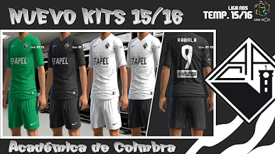 PES 2013 Académica de Coimbra 2016 Kits by KP