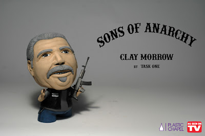 “As Seen On TV” Solo Custom Art Show by Task One - Sons of Anarchy Clay Morrow Custom Munny Vinyl Figure