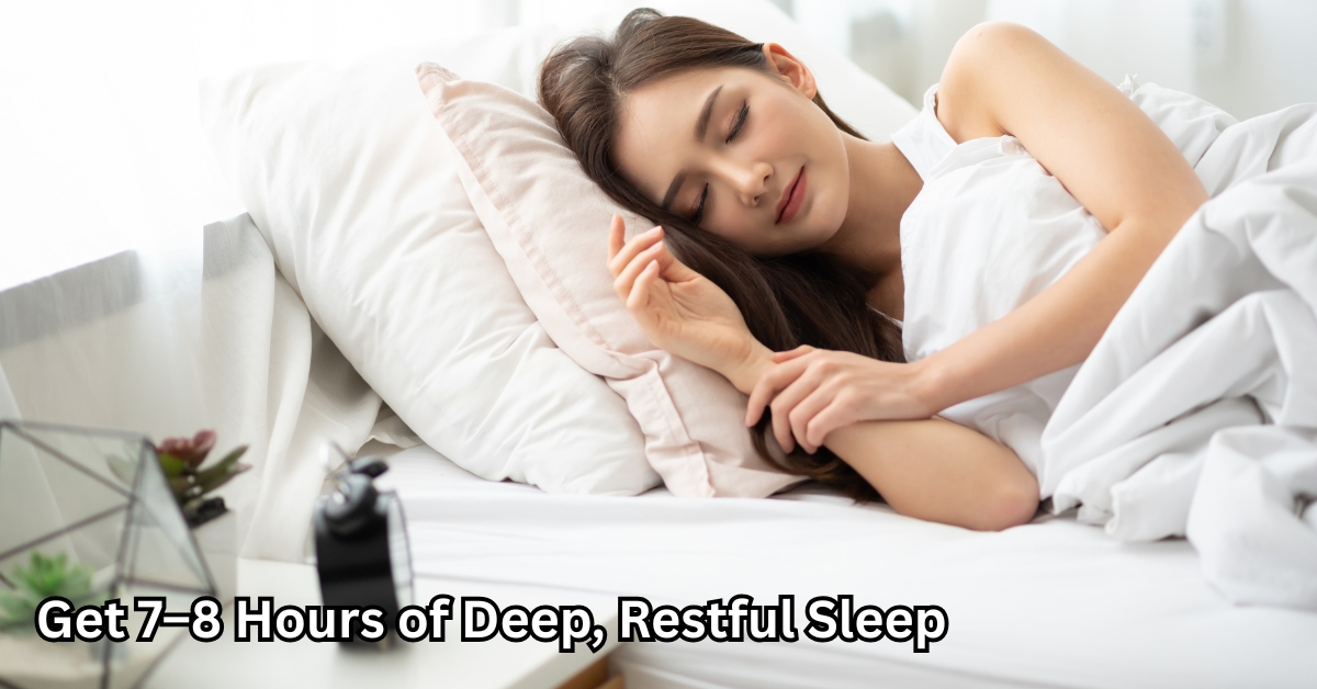 Get 7–8 Hours of Deep, Restful Sleep