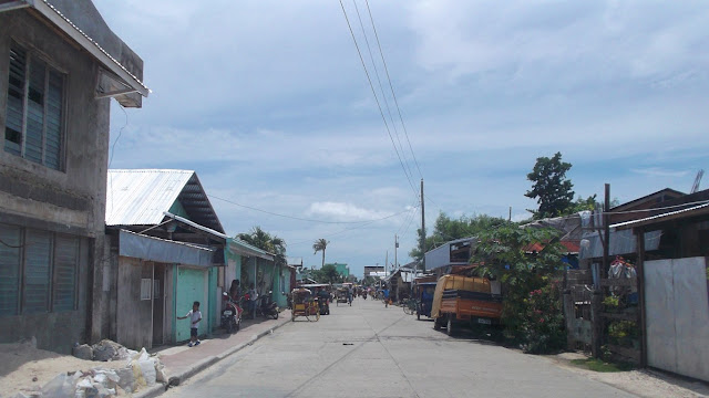 one view of the the streets along Guiuan Eastern Samar