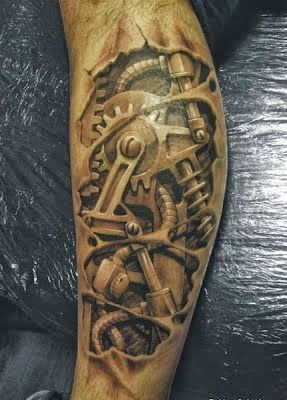 Clockwork Arm Tattoo