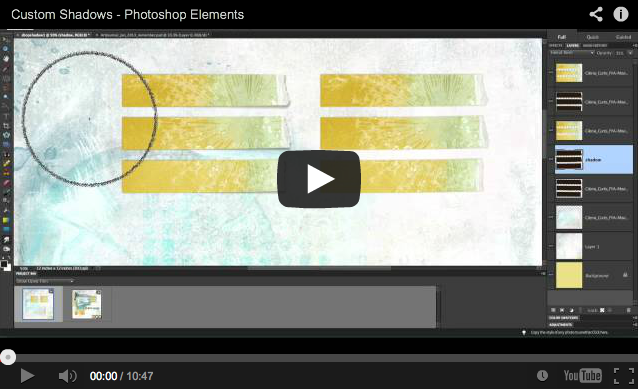 Free Tutorial! Custom Shadows in Photoshop Elements