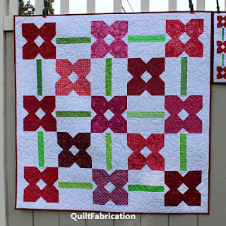 FLOWER QUILT-BABY QUILT-PINK QUILT-SCRAPPY AND HAPPY QUILTS