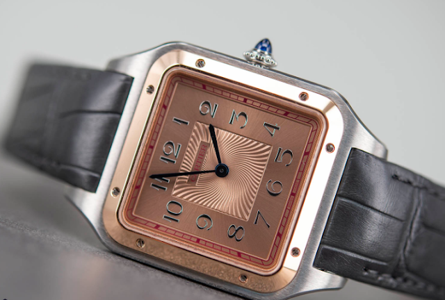 Buy the Cartier Santos Dumont Salmon Dial Watch Replica with Low Price