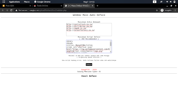 Cara Mass Deface WebDav + Tebas Index (Simple)