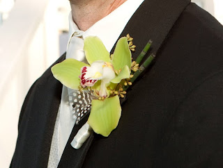 Cymbidium Orchid boutonniere