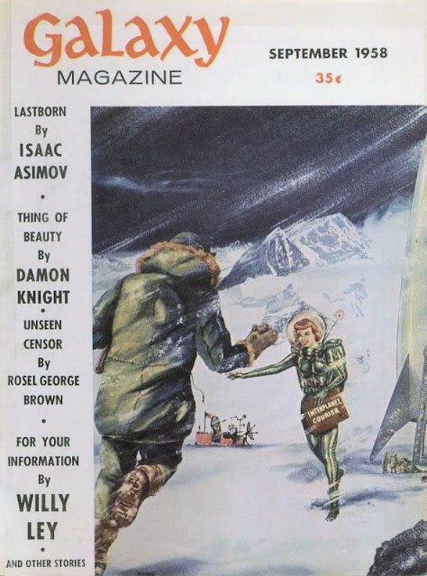 Portadas de la revista Galaxy Science Fiction en los años 50