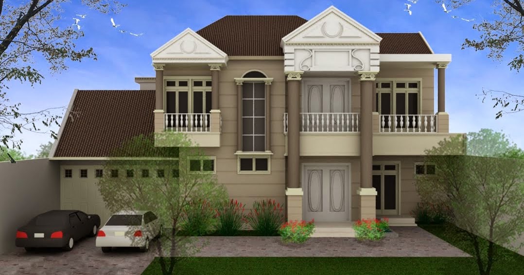 Contoh Model Desain Rumah Minimalis Gaya Eropa Terbaru 