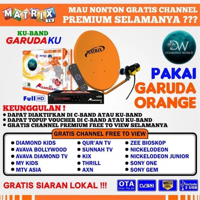 Matrix Garuda Ku Orange Parabola Premium Banyak