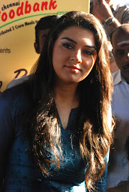 hansika at chennai food bank