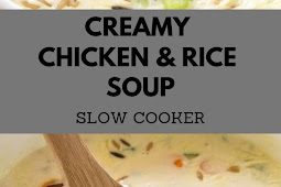 Weight Watcher Creamy Chicken & Rice Soup (SLOW COOKER)