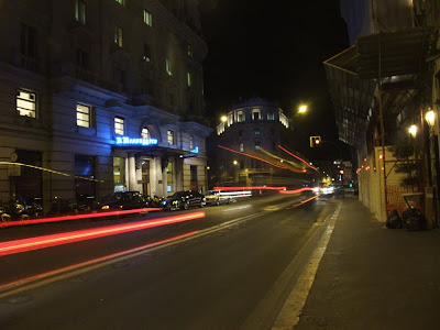 streets a night, rome italy, crazy drivers