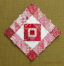 English Paper Piecing - Nearly Insane Quilt, Block 85