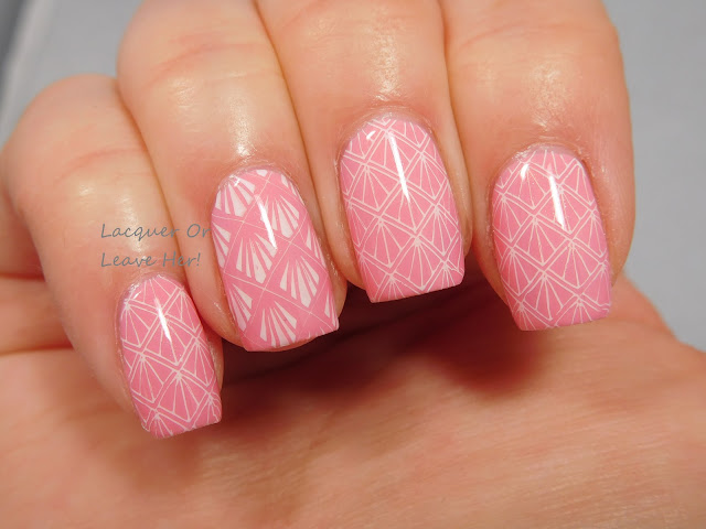 Pink Deco: Zoya Laurel + It Girl Nail Art IG107