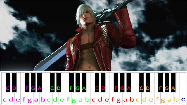 Total Result (Devil May Cry 3) Piano / Keyboard Easy Letter Notes for Beginners