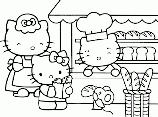 Hello Kitty for Coloring, part 2