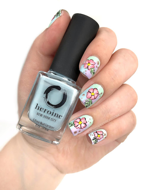 Tropical Floral Nail Art 25 Sweetpeas