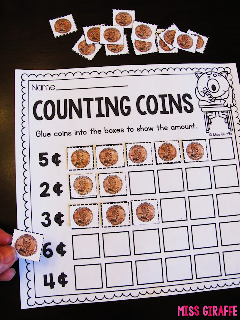 Counting pennies worksheets and activities that are hands on and fun and a ton of other teaching money to kids ideas