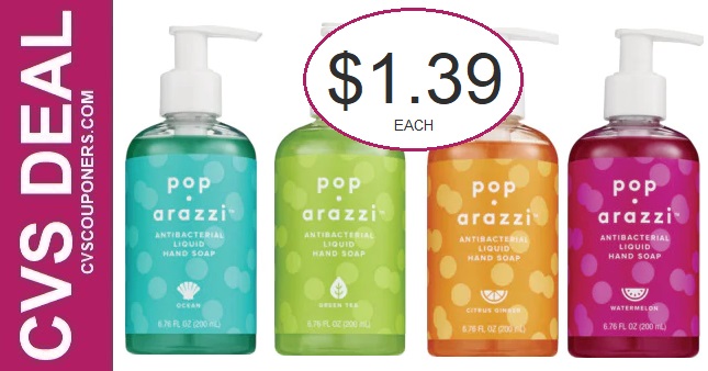 Pop-arazzi Hand Soap Coupon CVS Deals
