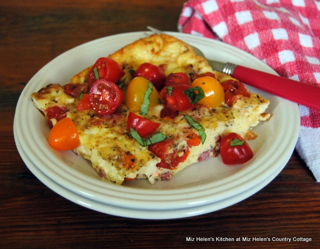 Sheet Pan Roasted Veggie Frittata at Miz Helen's Country Cottage