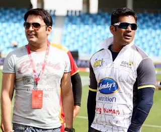 Kapil with salman khan at dubai