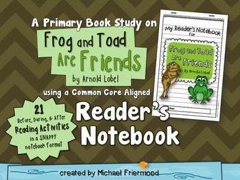 http://www.teacherspayteachers.com/Product/Book-Study-Frog-and-Toad-Are-Friends-A-Readers-Notebook-804776