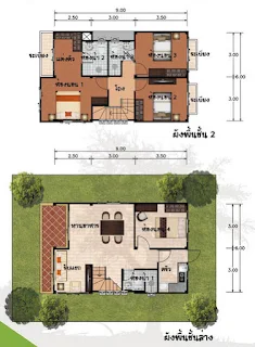 บ้านสองชั้น บัวทอง 4 ห้องนอน 3 ห้องน้ำ [042]