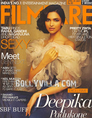 Deepika Padukone Filmfare April 2009 Scans 