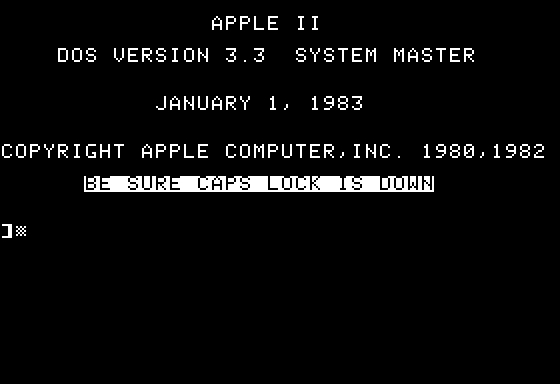 APPLE DOS