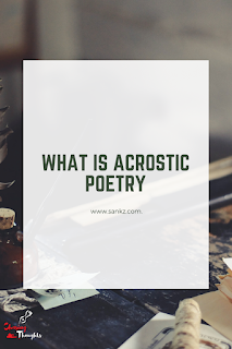 What is Acrostic Poetry