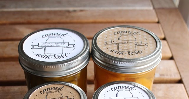 Ladyface Blog: Printable Canning Jar Labels