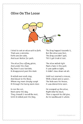 printable funny olive poem