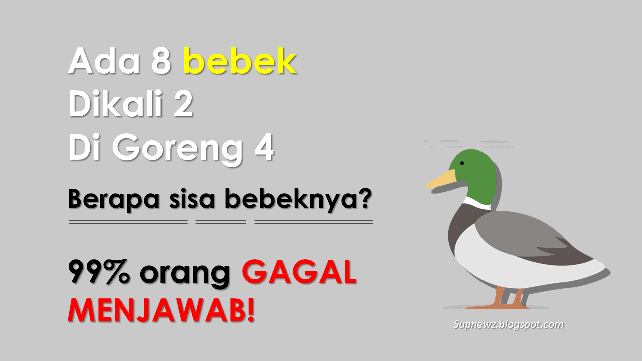 Jawapaan Ada Berapa Bebek Tebak Gambar / Kunci Jawaban ...