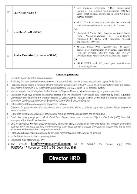 The Pakistan Atomic Energy Commission Jobs 2020