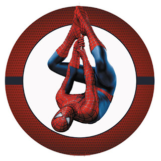 Toppers o Etiquetas de Spiderman para imprimir gratis.