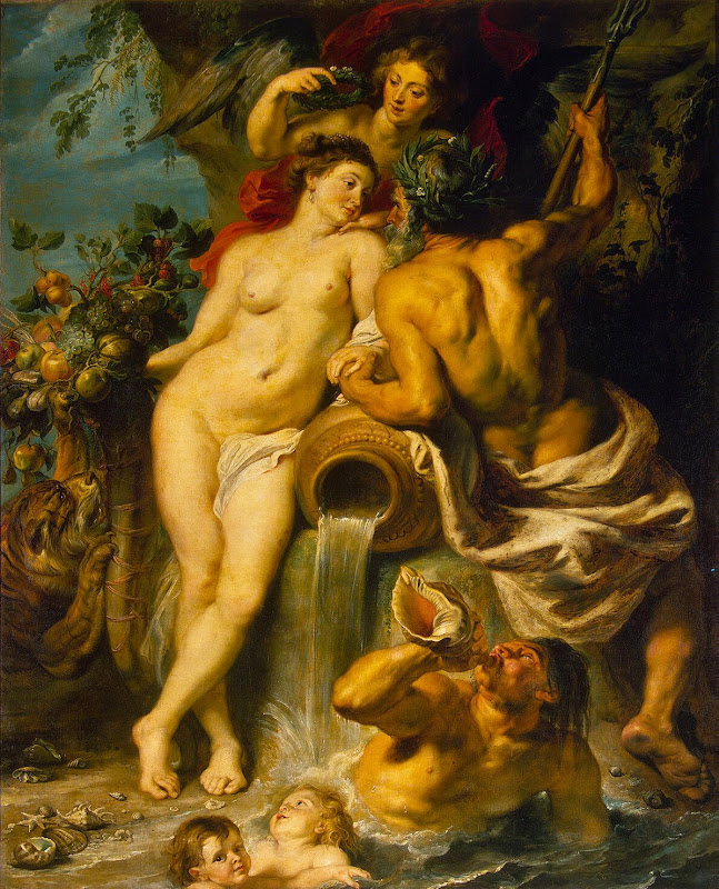 Union of Earth and Water by Pieter Paul Rubens - Mythology, Religious Paintings from Hermitage Museum