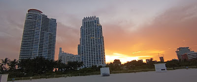 Atardecer en South Beach, Miami.