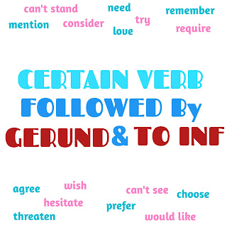 Certain Verbs yang diikuti Gerund & To Infinitive