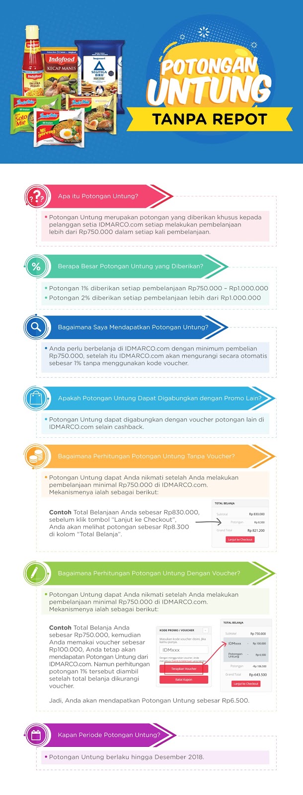 IndoMarco - Promo Potongan Untung Tanpa Repot (s.d 31 Des 2018)