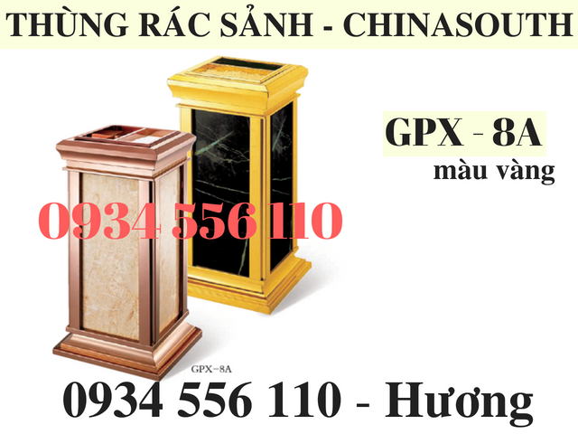 Thùng rác GPX - 8A cho đại sảnh