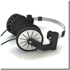 WeSC Pick Up Retro Headphones Black