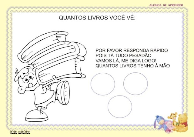 Caderno de Atividade Maternal Alegria de Aprender para imprimir grátis