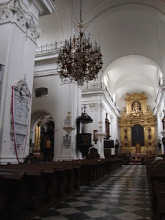 Holy Cross Church with Chopin's Heart Entombed in a column, Photo by Maja Trochimczyk