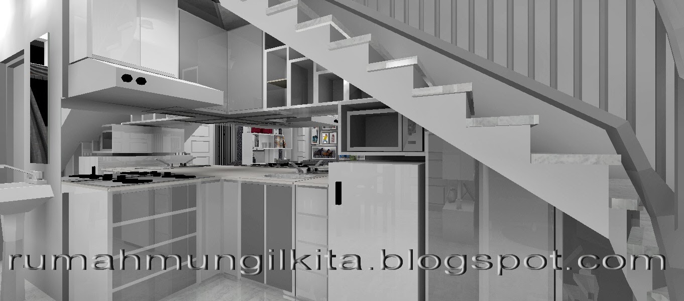 Desain Dapur  Dengan  Kompor  Gas Tanam  Interior Rumah