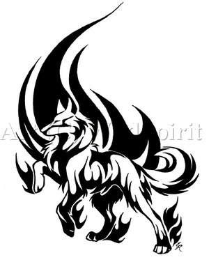 Wolf_Flame_Airbrush_Tattoo_by_WildSpiritWolf