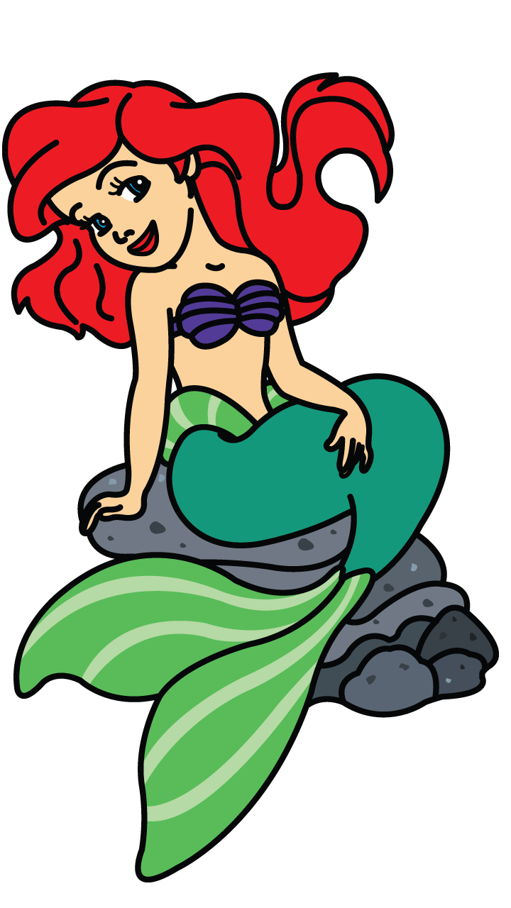  Ariel The Little Mermaid Drawing Tutorial for Kids