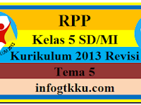 RPP Kelas 5 Kurikulum 2013 Revisi Tema 5