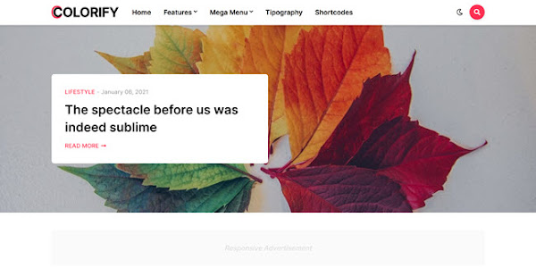 Coloriify Without Credit link Blogger Template