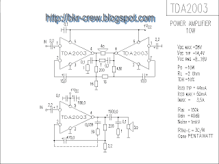 power amplifier TDA 2003 