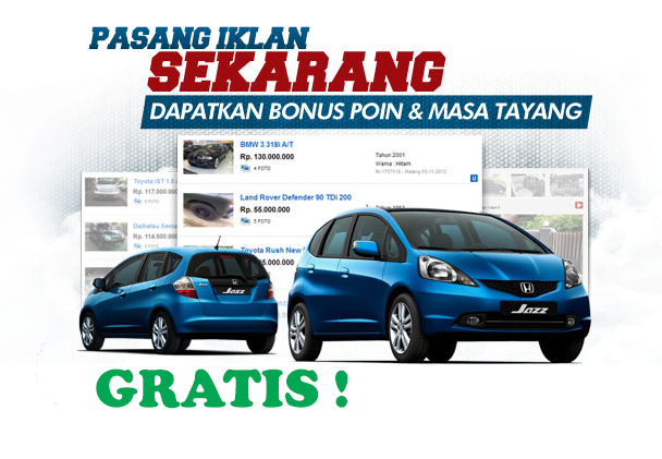 Iklan Jual Mobil Baru Bekas Terlaris se-Indonesia: PASANG 